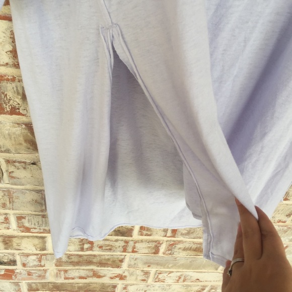 Free People Open Back Lilac Boho High Low Dress L - Picture 11 of 12